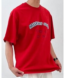 メビウスバンド 半袖Tシャツ [RED]