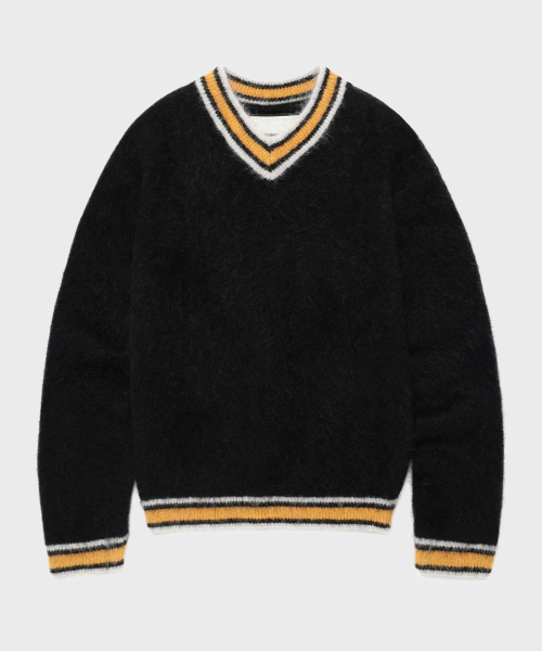 THEVINYLHOUSE(ザバイニルハウス)の「SHAGGY V NECK SWEATER BLACK(ニット/セーター・メンズ・その他・S/M/L)」の6枚目の写真