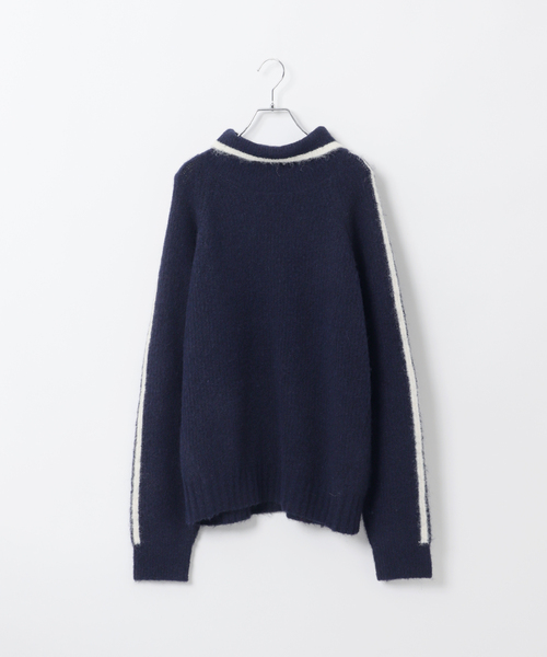 B.C STOCK（ベーセーストック）の「アルパカミックスシャギータートル（ニット/セーター・メンズ・ブラウン/ネイビー/レッド・MEDIUM/LARGE）」の22枚目の写真