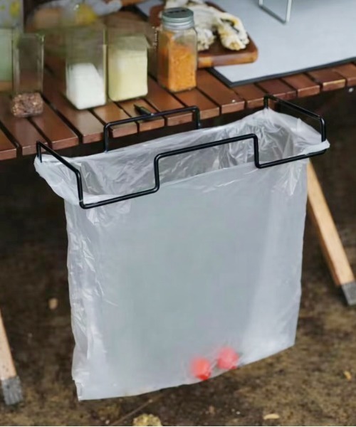 Port（ポート）の「【 Port / ポート 】 吊り下げ式 ゴミ袋ホルダー / アウトドア・キャンプ用 #（アウトドアグッズ・レディース・ブラック/シルバー・FREE）」の2枚目の写真