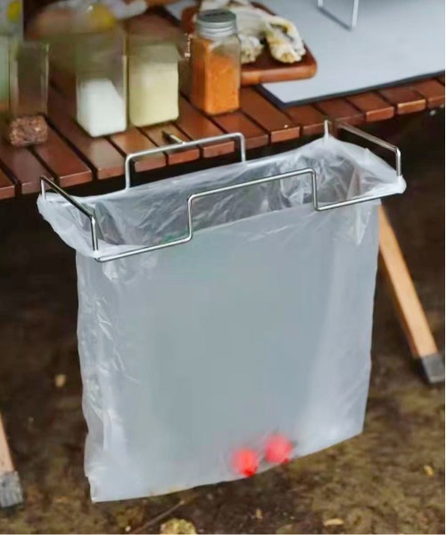 Port（ポート）の「【 Port / ポート 】 吊り下げ式 ゴミ袋ホルダー / アウトドア・キャンプ用 #（アウトドアグッズ・レディース・ブラック/シルバー・FREE）」の5枚目の写真