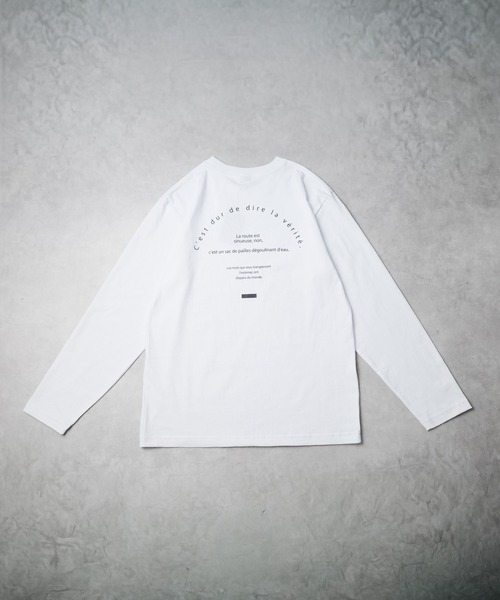 B.I.D.（ビーアイディー）の「《プリントロングスリーブTシャツ（サークルロゴ）》（Tシャツ/カットソー・メンズ・ブルー系/ホワイト/ブラック・MEDIUM）」の8枚目の写真