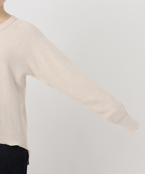 SLOBE IENA（スローブイエナ）の「《WEB限定カラー有り/追加》Wフェイスジャージヘンリープルオーバー（Tシャツ/カットソー・レディース・ピンク系その他/ライトグレー/ベージュ/ネイビー・FREE）」の13枚目の写真