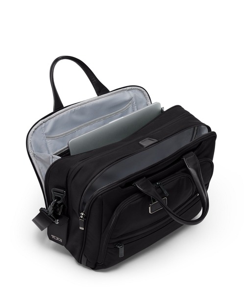TUMI(トゥミ)の「TUMI ALPHA(アルファ) ミディアム・15インチ・エクスパンダブル・ブリーフケース(A4/PC15インチまで対応)(ビジネスバッグ・メンズ・ブラック/ネイビー・FREE)」の4枚目の写真