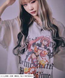 Salong hameu | 転生したらスライムだった件 キャラクタープリント ビッグシルエットTシャツ/リムル・ミリム・ディアブロ・オクトグラム(Tシャツ/カットソー)
