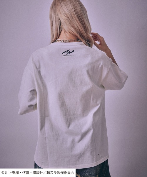 Salong hameu（サロン ハミュー）の「転生したらスライムだった件 キャラクタープリント ビッグシルエットTシャツ/リムル・ミリム・ディアブロ・オクトグラム（Tシャツ/カットソー・メンズ・ホワイト/ホワイト系その他/ホワイト系その他3/ブラック/ブラック系その他2/ブラック系その他/ホワイト系その他2/ブラック系その他3・M/L）」の13枚目の写真