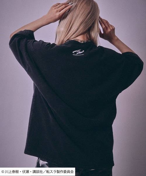 Salong hameu（サロン ハミュー）の「転生したらスライムだった件 キャラクタープリント ビッグシルエットTシャツ/リムル・ミリム・ディアブロ・オクトグラム（Tシャツ/カットソー・メンズ・ホワイト/ホワイト系その他/ホワイト系その他3/ブラック/ブラック系その他2/ブラック系その他/ホワイト系その他2/ブラック系その他3・M/L）」の22枚目の写真