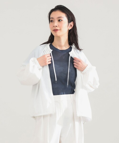 Demi-Luxe BEAMS（デミルクス ビームス）の「AK+1 / エアリー ナイロン ブルゾン（ブルゾン・レディース・グリーン系その他5/ホワイト・ONE SIZE）」の15枚目の写真