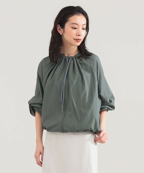 Demi-Luxe BEAMS（デミルクス ビームス）の「AK+1 / エアリー ナイロン ブルゾン（ブルゾン・レディース・グリーン系その他5/ホワイト・ONE SIZE）」の19枚目の写真