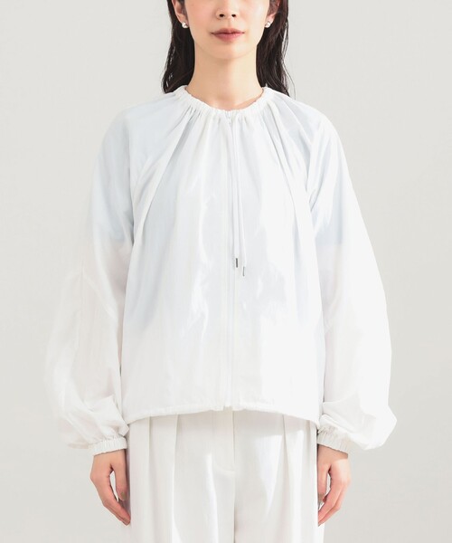 Demi-Luxe BEAMS（デミルクス ビームス）の「AK+1 / エアリー ナイロン ブルゾン（ブルゾン・レディース・グリーン系その他5/ホワイト・ONE SIZE）」の21枚目の写真