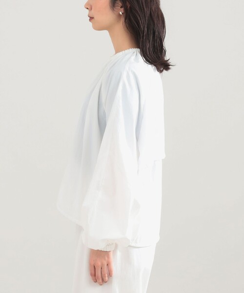 Demi-Luxe BEAMS（デミルクス ビームス）の「AK+1 / エアリー ナイロン ブルゾン（ブルゾン・レディース・グリーン系その他5/ホワイト・ONE SIZE）」の22枚目の写真