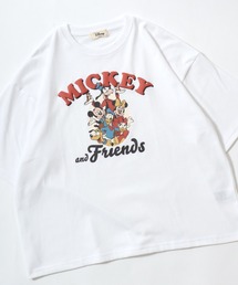 Disney(ディズニー)キャラクターTシャツ/ワイドシルエット半袖 プリントT 36色展開 レディース
