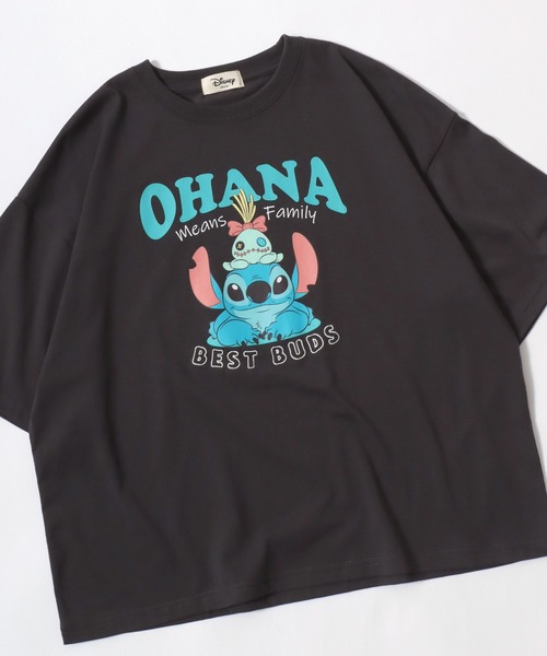 Disney(ディズニー)の「Disney(ディズニー)キャラクターTシャツ/ワイドシルエット半袖 プリントT 36色展開 レディース(Tシャツ/カットソー・レディース・イエロー系3/ブラック系2/ホワイト系3/ブルー系4/ブルー系2/ネイビー系2/グリーン系3/ブラック系4/ブルー系3/ネイビー系1/グリーン系2/レッド/ベージュ系2/グレー系1/ブラック系3/ホワイト系4/グレー系3/グレー系2/イエロー系2/オレンジ系3/オレンジ系2/ピンク系3/ピンク系2/イエロー系1/グリーン系5/グリーン系4/ラベンダー/パープル/ホワイト系2/グリーン系1/パープル系その他/ブラック系1/ホワイト系1/ベージュ系1/オレンジ系1/ブルー系1・L/M)」の6枚目の写真