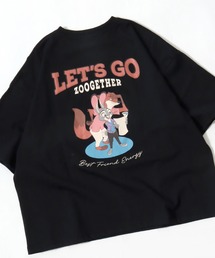 Disney(ディズニー)キャラクターTシャツ/ワイドシルエット半袖 プリントT 36色展開 レディース