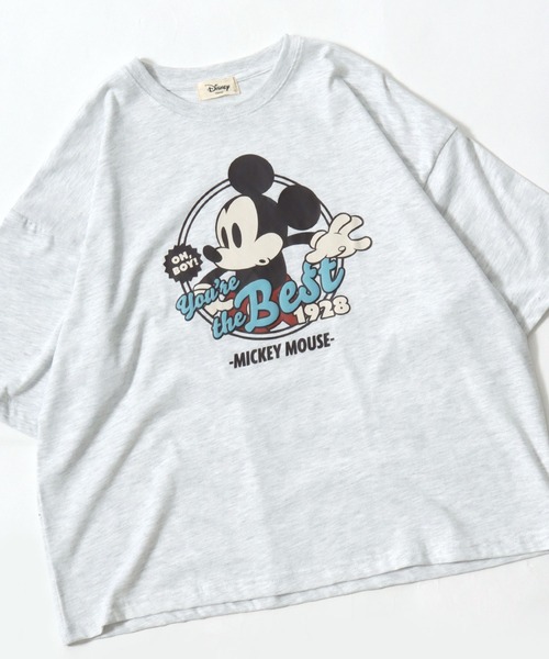 Disney(ディズニー)の「Disney(ディズニー)キャラクターTシャツ/ワイドシルエット半袖 プリントT 36色展開 レディース(Tシャツ/カットソー・レディース・イエロー系3/ブラック系2/ホワイト系3/ブルー系4/ブルー系2/ネイビー系2/グリーン系3/ブラック系4/ブルー系3/ネイビー系1/グリーン系2/レッド/ベージュ系2/グレー系1/ブラック系3/ホワイト系4/グレー系3/グレー系2/イエロー系2/オレンジ系3/オレンジ系2/ピンク系3/ピンク系2/イエロー系1/グリーン系5/グリーン系4/ラベンダー/パープル/ホワイト系2/グリーン系1/パープル系その他/ブラック系1/ホワイト系1/ベージュ系1/オレンジ系1/ブルー系1・L/M)」の10枚目の写真