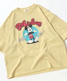 Disney(ディズニー)キャラクターTシャツ/ワイドシルエット半袖 プリントT 36色展開 レディース