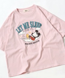 Disney(ディズニー)キャラクターTシャツ/ワイドシルエット半袖 プリントT 36色展開 レディース