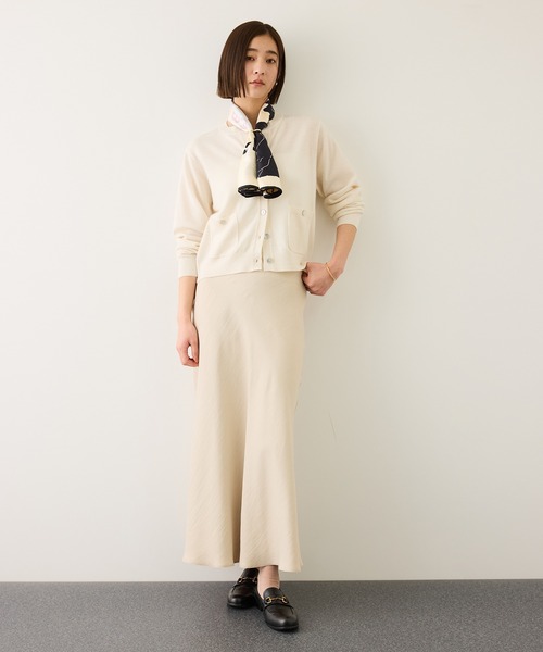 ROPE'(ロペ)の「ウールカシミヤニットカーディガン(カーディガン/ボレロ・レディース・オフホワイト/ライトグレー/ピンク系その他2/ベージュ・FREE)」の12枚目の写真