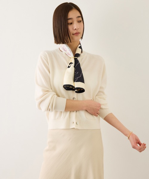 ROPE'(ロペ)の「ウールカシミヤニットカーディガン(カーディガン/ボレロ・レディース・オフホワイト/ライトグレー/ピンク系その他2/ベージュ・FREE)」の14枚目の写真