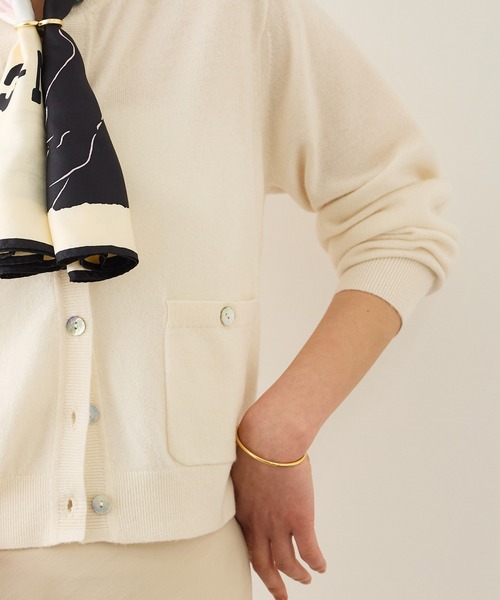 ROPE'(ロペ)の「ウールカシミヤニットカーディガン(カーディガン/ボレロ・レディース・オフホワイト/ライトグレー/ピンク系その他2/ベージュ・FREE)」の15枚目の写真