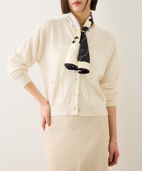 ROPE'(ロペ)の「ウールカシミヤニットカーディガン(カーディガン/ボレロ・レディース・オフホワイト/ライトグレー/ピンク系その他2/ベージュ・FREE)」の11枚目の写真