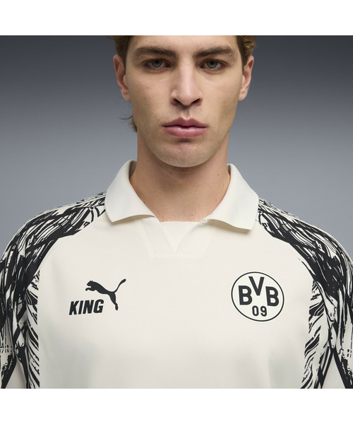 PUMA(プーマ)の「PUMA プーマ メンズ ボルシア ドルトムント キング レトロ 半袖 シャツ(Tシャツ/カットソー・メンズ・ホワイト系その他・MEDIUM/LARGE/SMALL/X-SMALL/X-LARGE)」の7枚目の写真