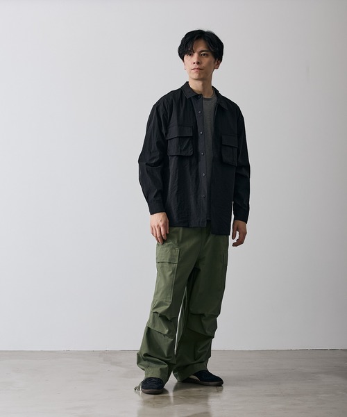 improves（インプローブス）の「ポリワッシャー 長袖 ワークシャツ（シャツ/ブラウス・メンズ・ネイビー/カーキ/ブラック・LARGE/MEDIUM/X-LARGE/SMALL）」の16枚目の写真