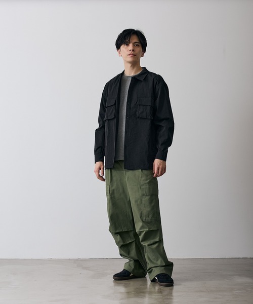 improves（インプローブス）の「ポリワッシャー 長袖 ワークシャツ（シャツ/ブラウス・メンズ・ネイビー/カーキ/ブラック・LARGE/MEDIUM/X-LARGE/SMALL）」の17枚目の写真