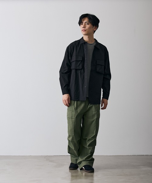 improves（インプローブス）の「ポリワッシャー 長袖 ワークシャツ（シャツ/ブラウス・メンズ・ネイビー/カーキ/ブラック・LARGE/MEDIUM/X-LARGE/SMALL）」の18枚目の写真