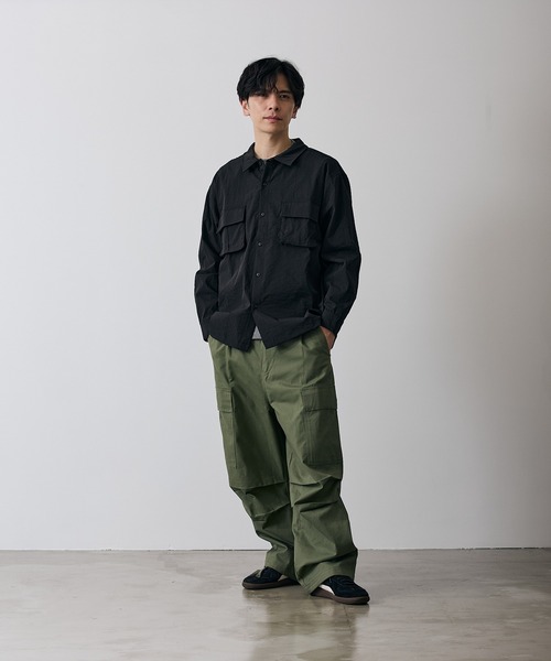 improves（インプローブス）の「ポリワッシャー 長袖 ワークシャツ（シャツ/ブラウス・メンズ・ネイビー/カーキ/ブラック・LARGE/MEDIUM/X-LARGE/SMALL）」の20枚目の写真