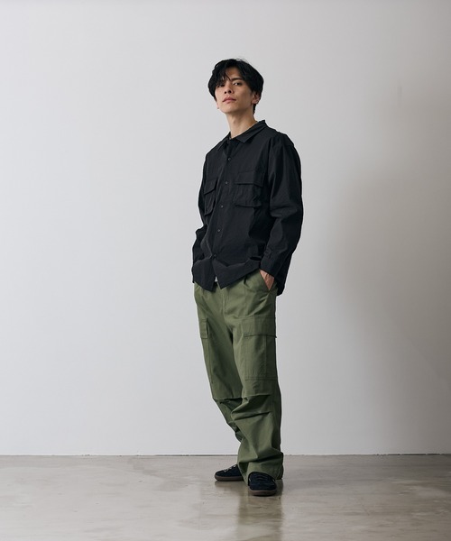 improves（インプローブス）の「ポリワッシャー 長袖 ワークシャツ（シャツ/ブラウス・メンズ・ネイビー/カーキ/ブラック・LARGE/MEDIUM/X-LARGE/SMALL）」の22枚目の写真