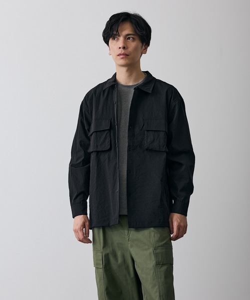 improves（インプローブス）の「ポリワッシャー 長袖 ワークシャツ（シャツ/ブラウス・メンズ・ネイビー/カーキ/ブラック・LARGE/MEDIUM/X-LARGE/SMALL）」の4枚目の写真