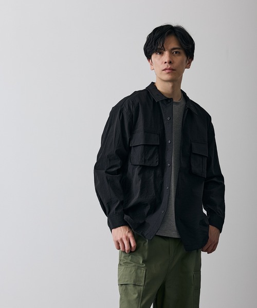 improves（インプローブス）の「ポリワッシャー 長袖 ワークシャツ（シャツ/ブラウス・メンズ・ネイビー/カーキ/ブラック・LARGE/MEDIUM/X-LARGE/SMALL）」の7枚目の写真