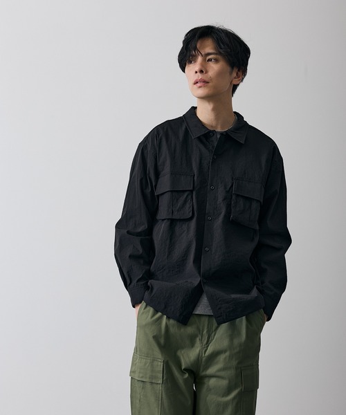 improves（インプローブス）の「ポリワッシャー 長袖 ワークシャツ（シャツ/ブラウス・メンズ・ネイビー/カーキ/ブラック・LARGE/MEDIUM/X-LARGE/SMALL）」の10枚目の写真