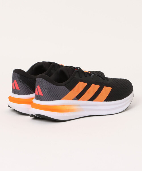 adidas(アディダス)の「adidas アディダス GALAXY 7 M EXTRA WIDE【幅広4E/軽量】メンズスニーカー ランニング(ギャラクシー7Mエクストラワイド) KI6140 コアブラック/ルシッドオレンジ(スニーカー・メンズ・ブラック×レッド・25.5cm/26.0cm/26.5cm/27.0cm/27.5cm/28.0cm/28.5cm/29.0cm/30.0cm)」の2枚目の写真