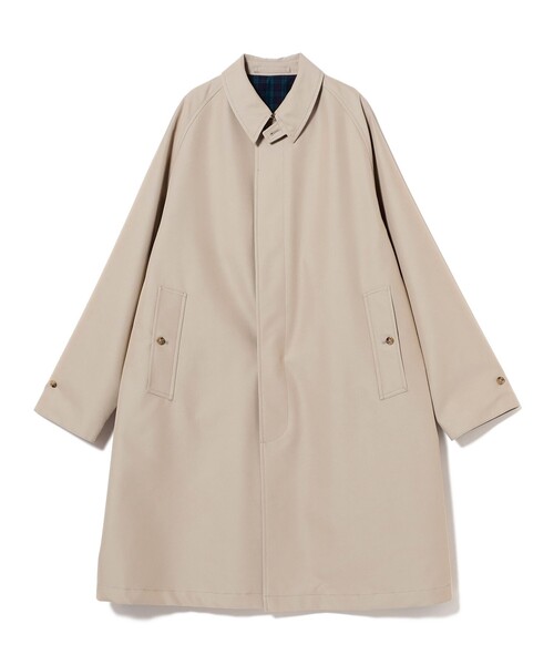 BEAMS PLUS（ビームスプラス）の「Balmacaan Coat T/C Gabardine（その他アウター・メンズ・ベージュ/オリーブ・XL/M/S/L）」の4枚目の写真
