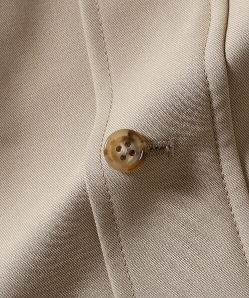 BEAMS PLUS（ビームスプラス）の「Balmacaan Coat T/C Gabardine（その他アウター・メンズ・ベージュ/オリーブ・XL/M/S/L）」の10枚目の写真