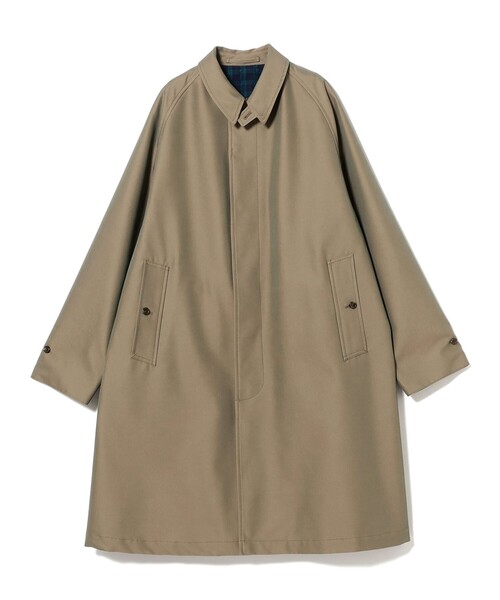BEAMS PLUS（ビームスプラス）の「Balmacaan Coat T/C Gabardine（その他アウター・メンズ・ベージュ/オリーブ・XL/M/S/L）」の15枚目の写真