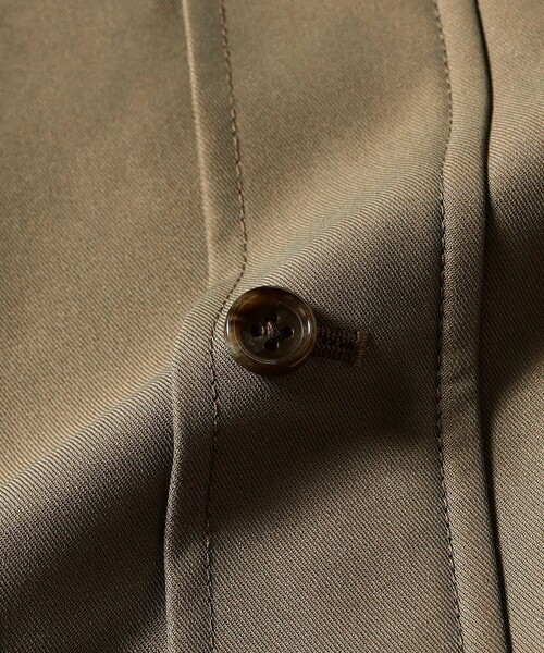 BEAMS PLUS（ビームスプラス）の「Balmacaan Coat T/C Gabardine（その他アウター・メンズ・ベージュ/オリーブ・XL/M/S/L）」の18枚目の写真