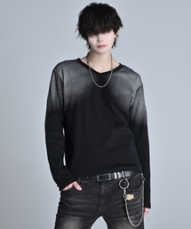 ADRER(�A�h���[)��Stretch Rib V-Neck Long Tee / �X�g���b�` ���u V�l�b�N �����O �e�B�[(T�V���c/�J�b�g�\�[)