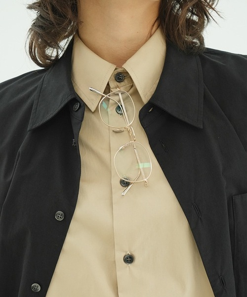 CLANE（クラネ）の「TWO TONE LAYERED SHIRTS（シャツ/ブラウス・レディース・ベージュ/ストライプ・2/1）」の13枚目の写真