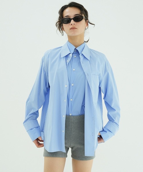 【専用出品】CLANE TWO TONE LAYERED SHIRTS TWO TONE LAYERED SHIRTS（シャツ/ブラウス）｜CLANE（クラネ）の