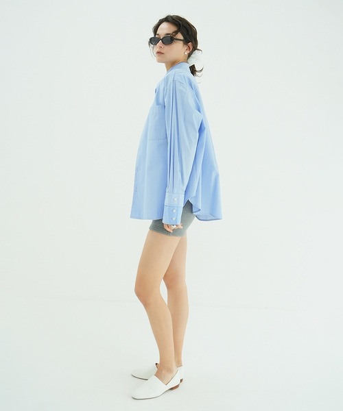 CLANE（クラネ）の「TWO TONE LAYERED SHIRTS（シャツ/ブラウス・レディース・ベージュ/ストライプ・2/1）」の5枚目の写真