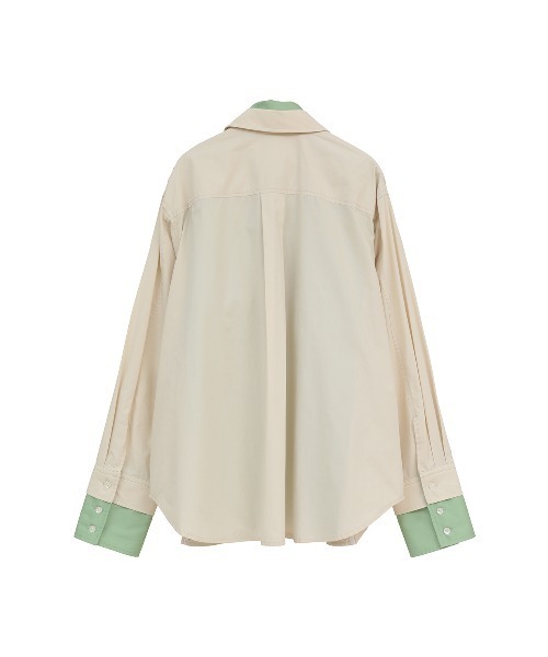 CLANE（クラネ）の「TWO TONE LAYERED SHIRTS（シャツ/ブラウス・レディース・ベージュ/ストライプ・2/1）」の16枚目の写真