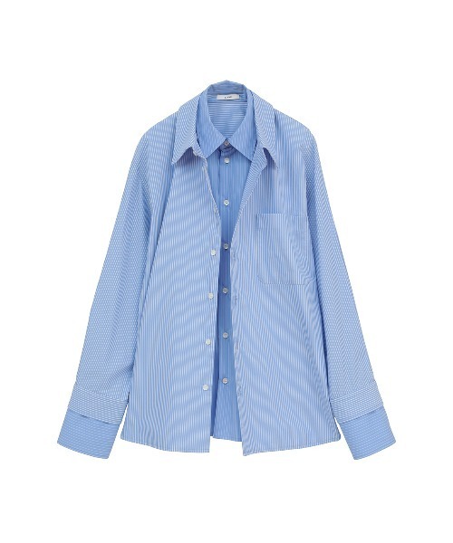 TWO TONE LAYERED SHIRTS（シャツ/ブラウス）｜CLANE（クラネ）の