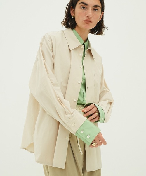 TWO TONE LAYERED SHIRTS（シャツ/ブラウス）｜CLANE（クラネ）の