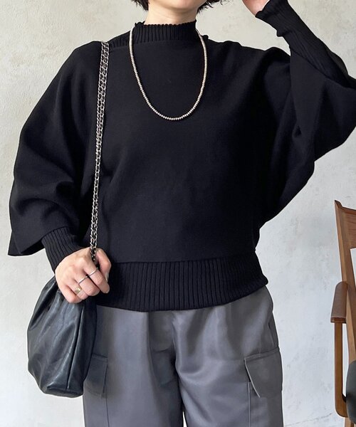 un dix cors(アンディコール)の「重ね着プルオーバー(ニット/セーター・レディース・グレー/グレイッシュベージュ/ブラック・FREE)」の13枚目の写真