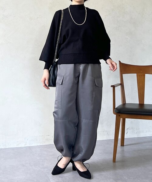 un dix cors(アンディコール)の「重ね着プルオーバー(ニット/セーター・レディース・グレー/グレイッシュベージュ/ブラック・FREE)」の14枚目の写真