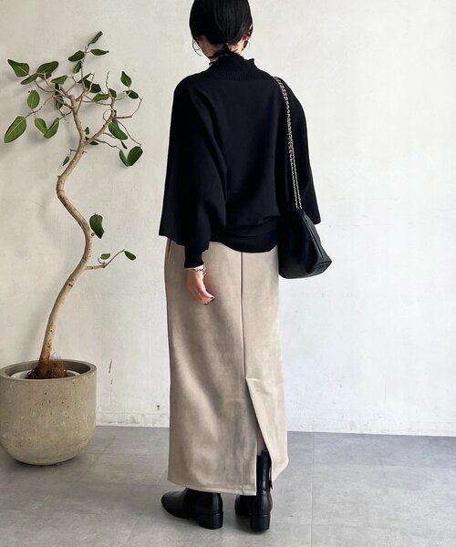 un dix cors(アンディコール)の「重ね着プルオーバー(ニット/セーター・レディース・グレー/グレイッシュベージュ/ブラック・FREE)」の15枚目の写真