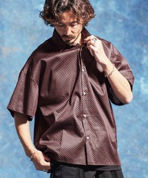 mhs2526-小紋総柄ルーズシルエットシャツ(JIH-R1168)